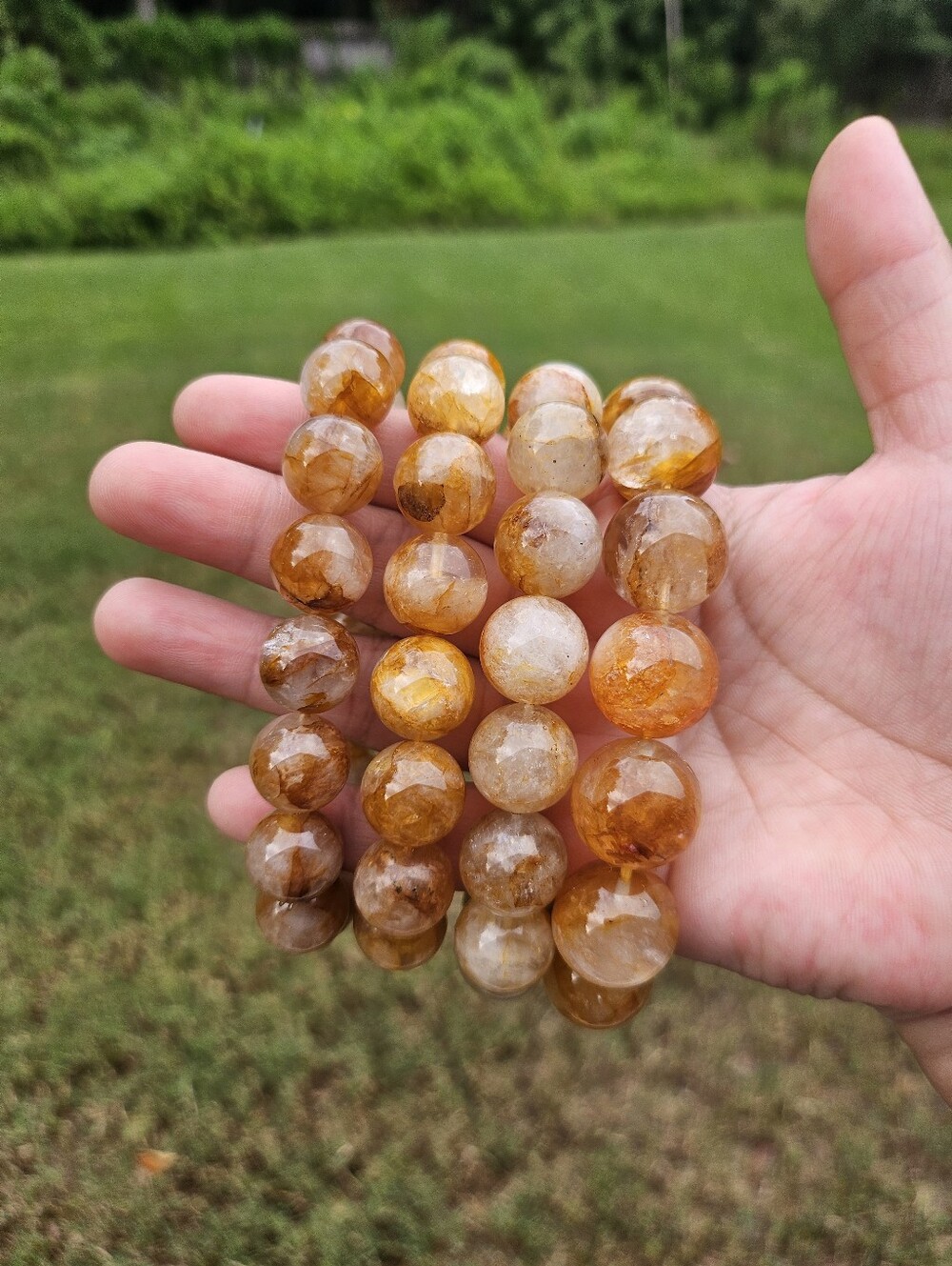 chunky golden healer bracelet - Picture 3 of 11